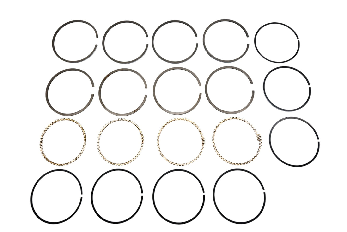 Teikoku 12033-A3500, 013-2753, 40-01029 3 Flex Piston Ring Kit NOS