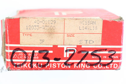 Teikoku 12033-A3500, 013-2753, 40-01029 3 Flex Piston Ring Kit NOS
