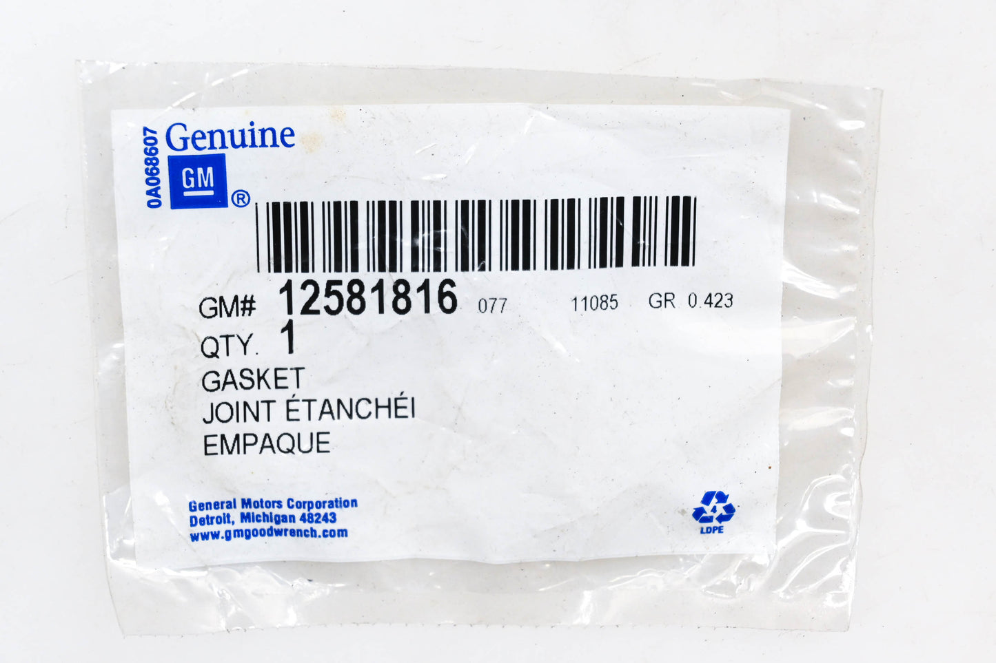 GM 12581816 Valve Cover Gasket NOS