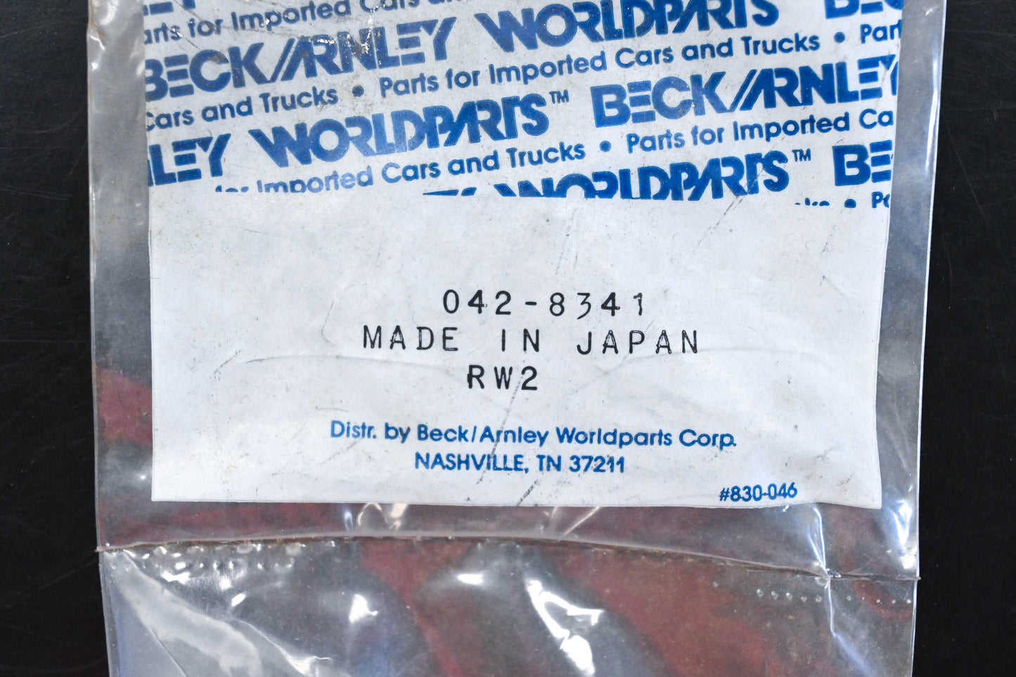 Beck/Arnley 042-8341 Crankcase Breather Filter Element NOS