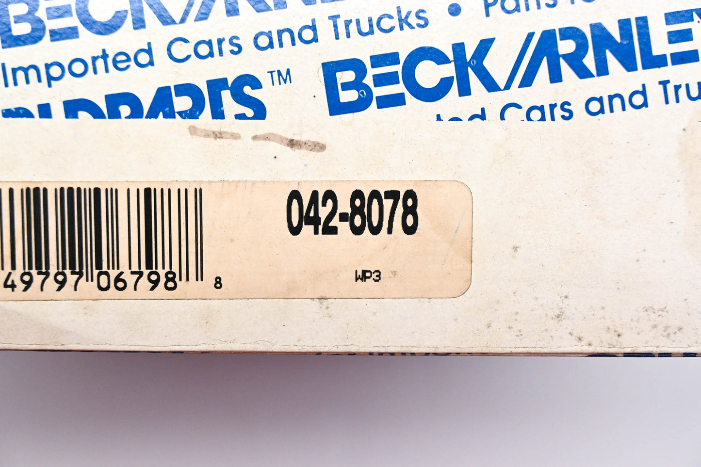 Beck/Arnley 042-8078 Air Filter NOS