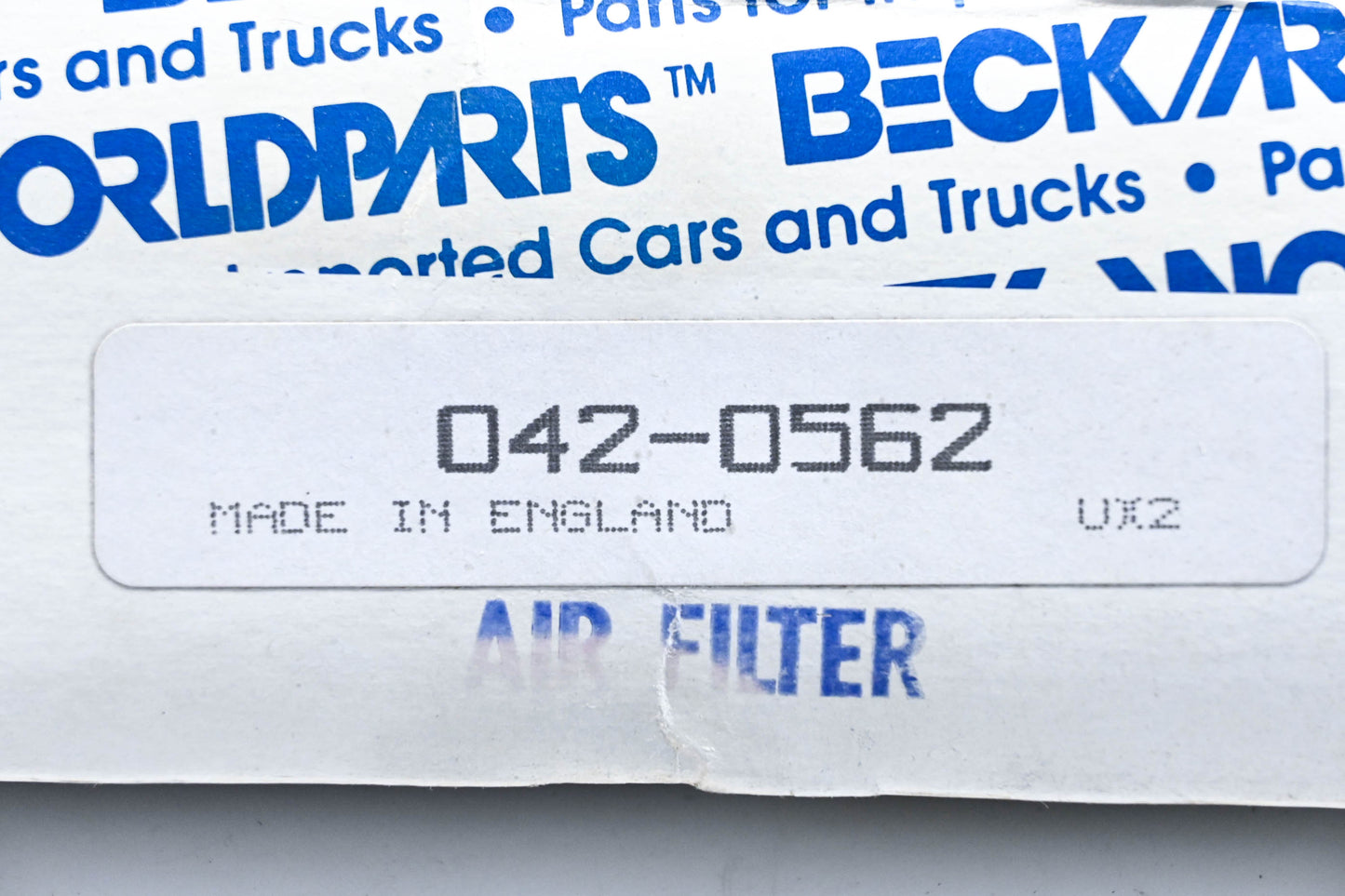 Beck/Arnley 042-0562, 887 Crosland Air Filter NOS