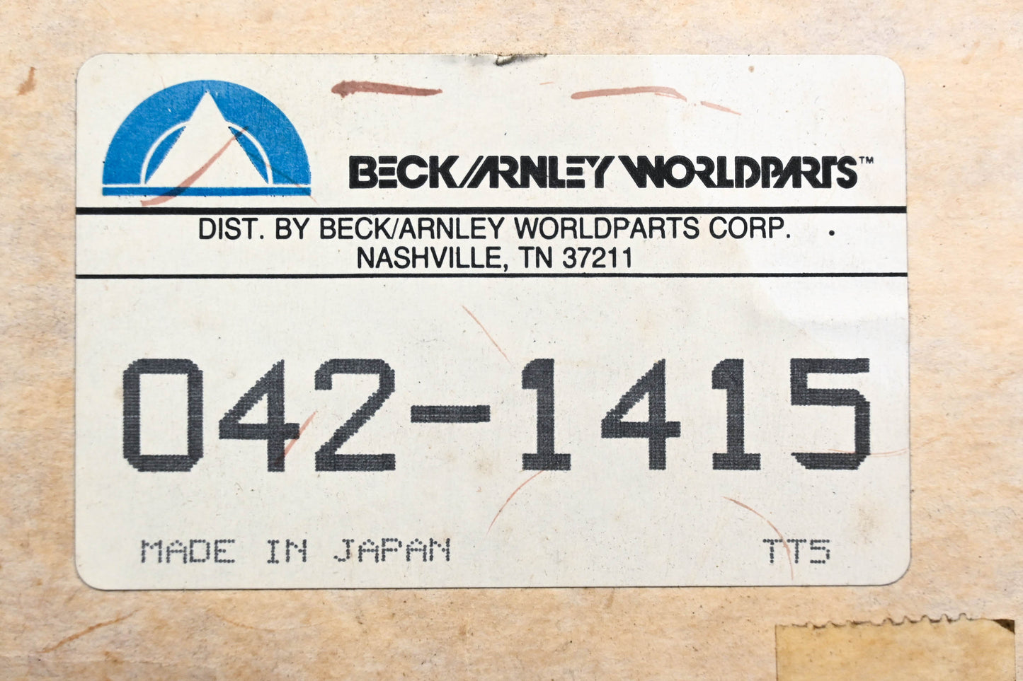 Beck/Arnley 042-1415 Air Filter NOS