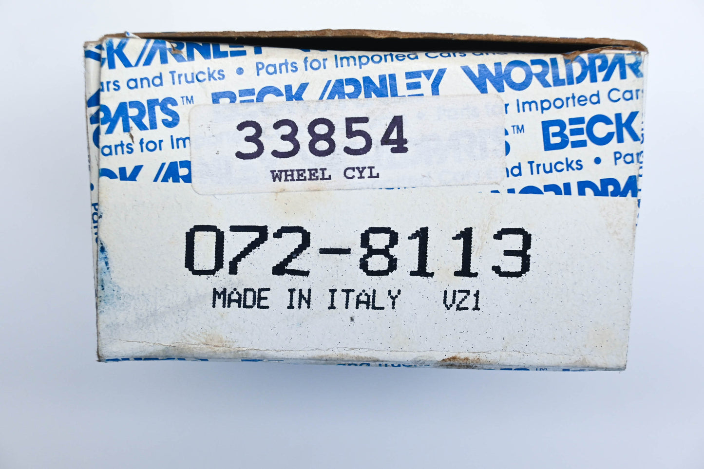 Beck Arnley 072-8113, 33854 Drum Brake Wheel Cylinder NOS