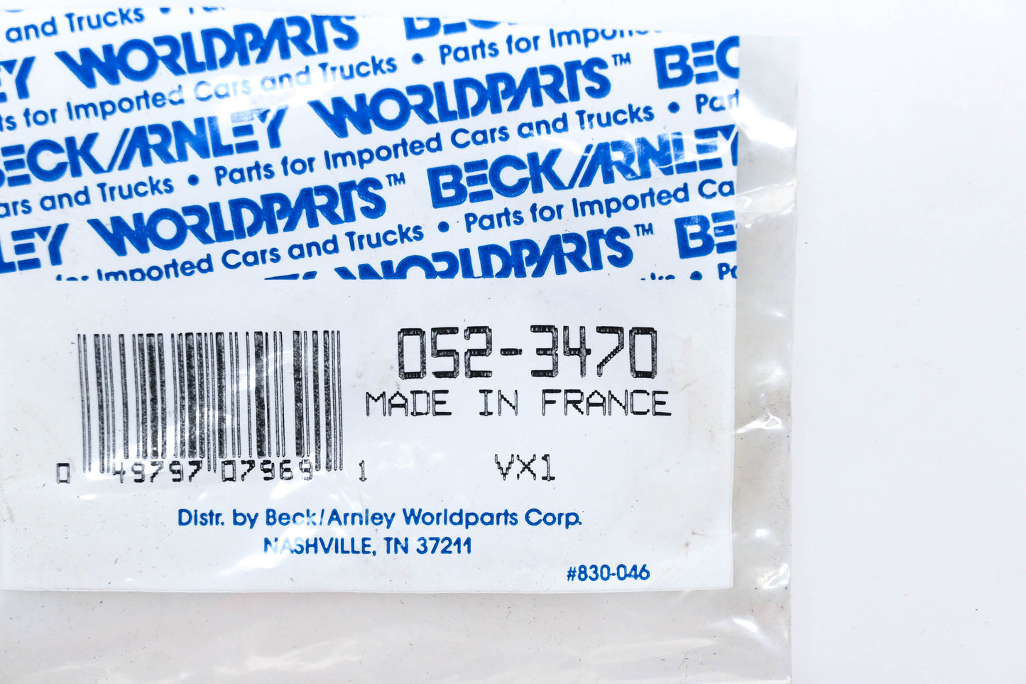 Beck/Arnley 052-3470 Camshaft Seal NOS