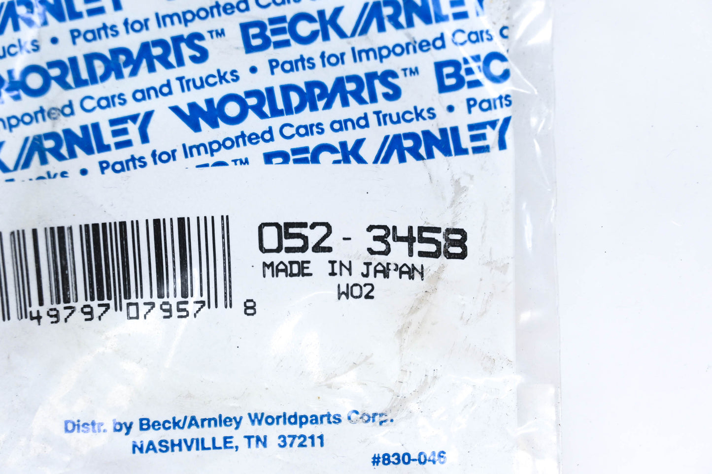 Beck/Arnley 052-3458 Wheel Seal NOS