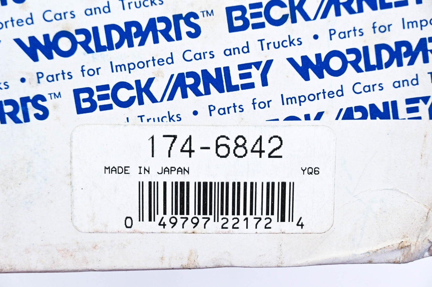 Beck/Arnley 174-6842 79-81 Nissan 2.0L 2.2L-L4 Distributor Cap NOS