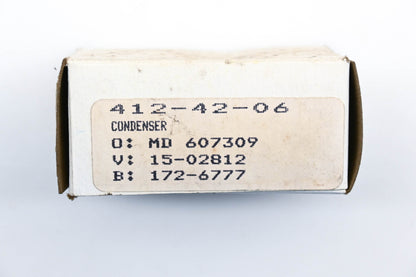 Aftermarket 172-6777, 15-02812, MD 607309 Ignition Condenser NOS
