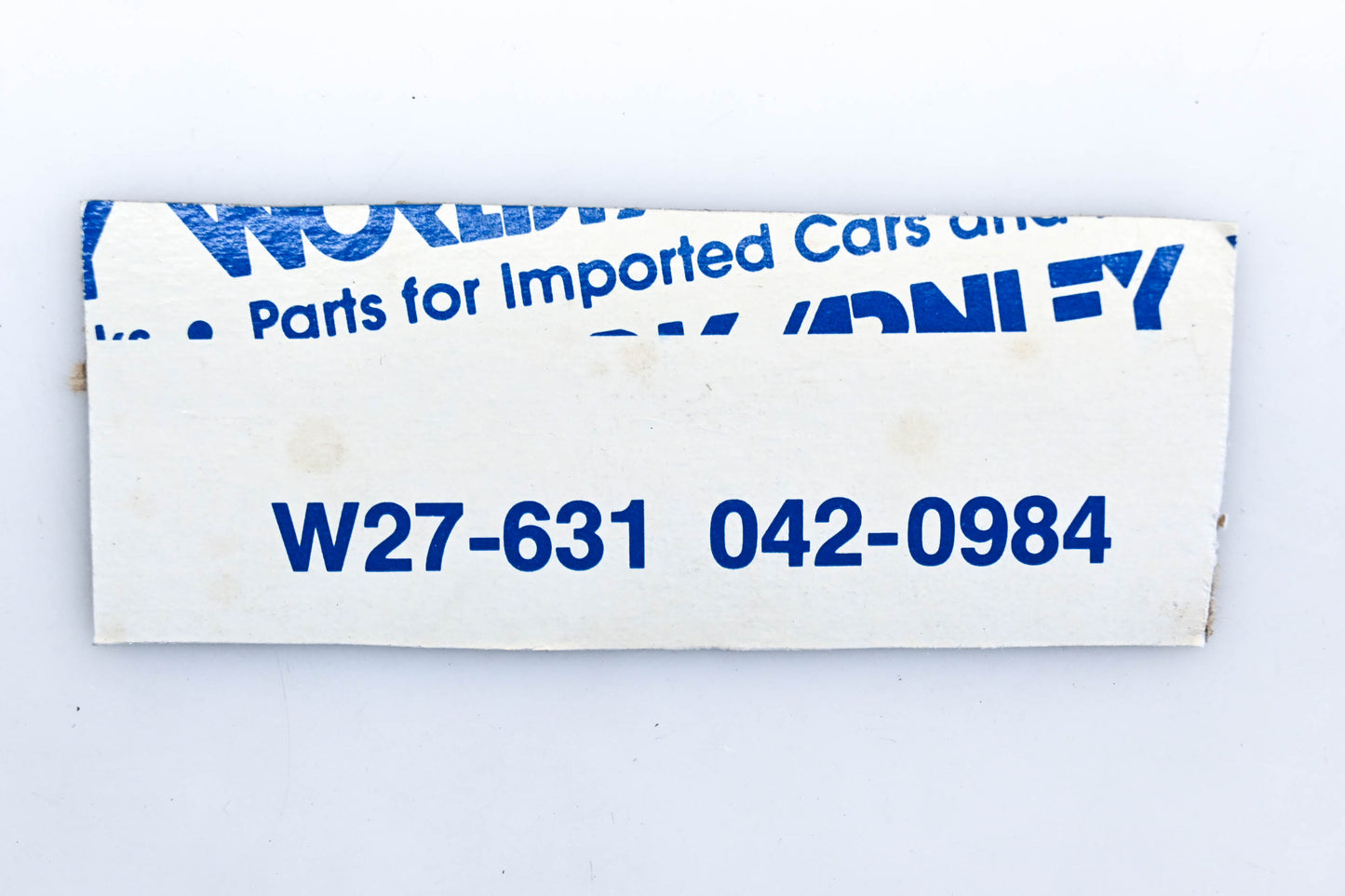 Beck/Arnley 042-0984 Air Filter NOS