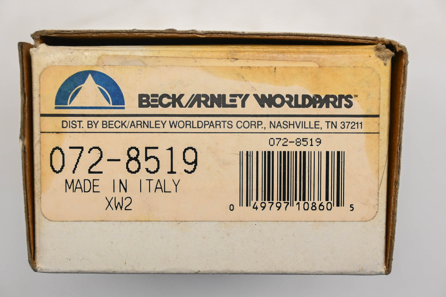 Beck/Arnley 072-8519 Drum Brake Wheel Cylinder NOS