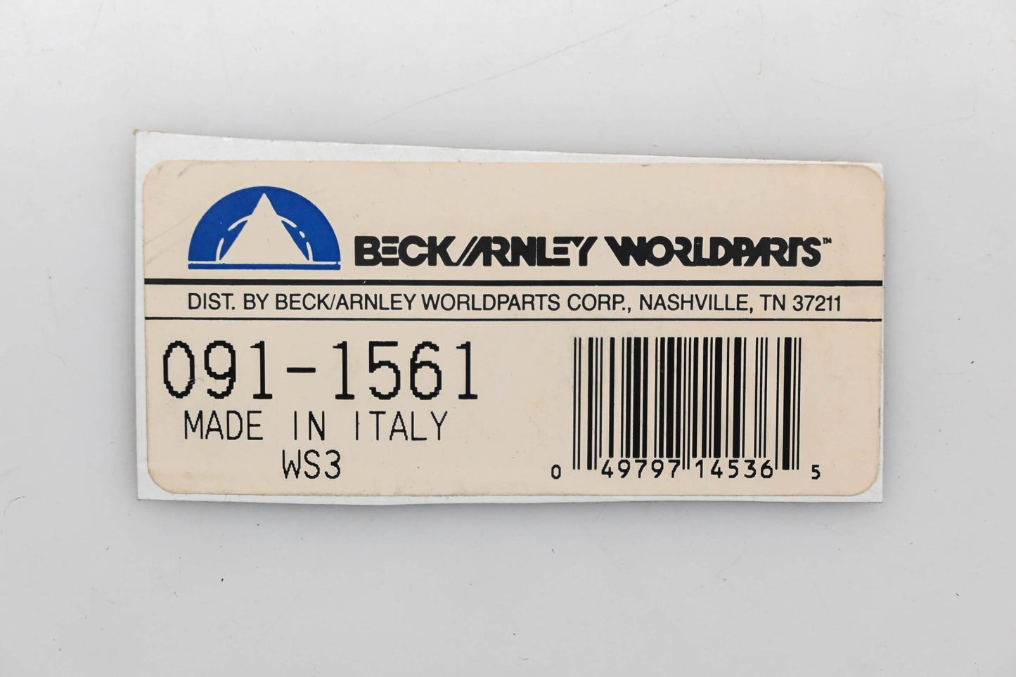 Beck/Arnley 091-1561 Speedometer Cable NOS