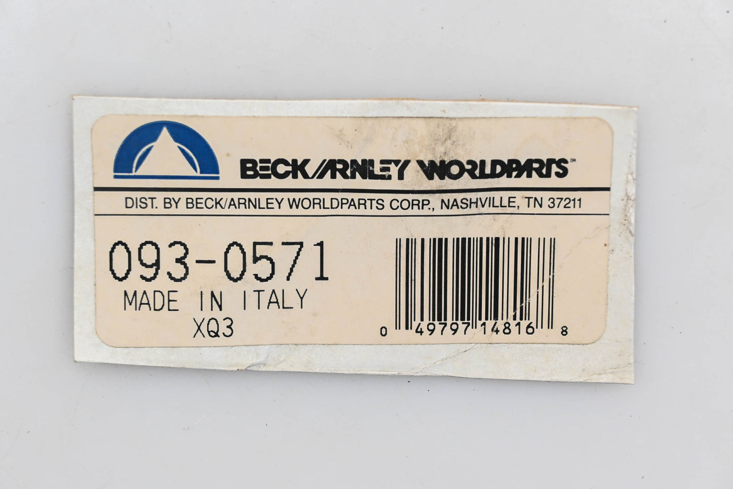 Beck/Arnley 093-0571 Clutch Cable NOS