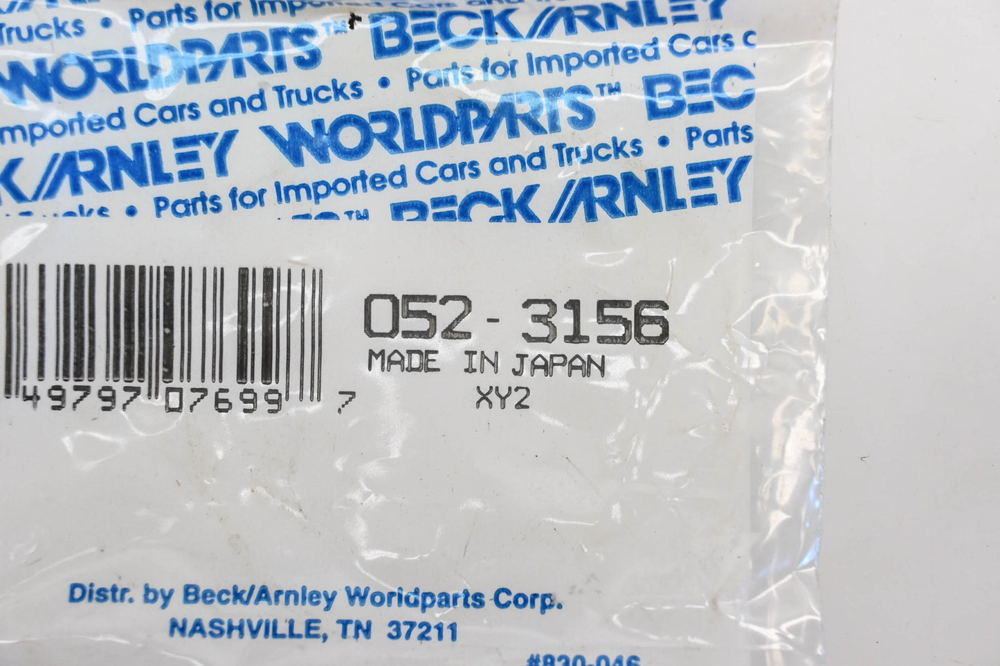 Beck/Arnley 052-3156, NE1393 Porsche Volkswagen Rear Wheel Seal NOS