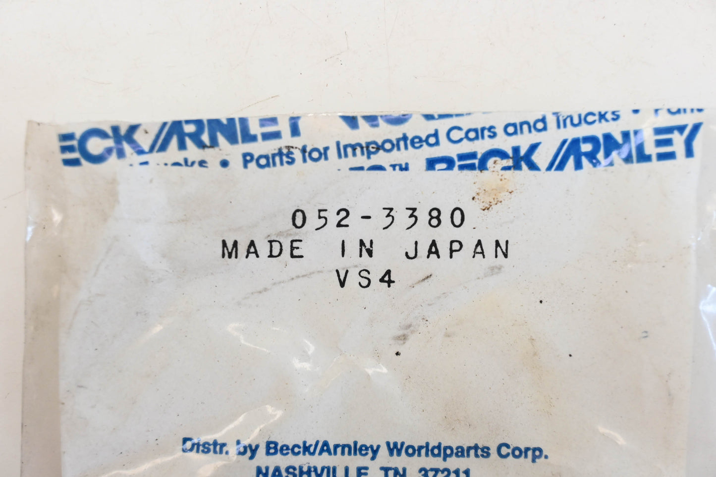 Beck/Arnley 052-3380 Camshaft Seal NOS