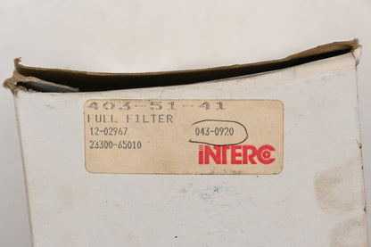 Interco 23300-65010, 043-0920, 12-02967 Fuel Filter Kit NOS