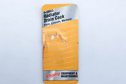 Champ 9-2803 Radiator Drain Cock NOS