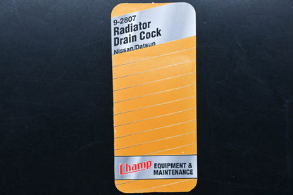 Champ 9-2807 Radiator Drain Cock NOS