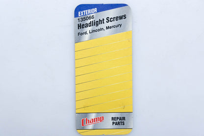 Champ 135066 Headlight Adjusting Screw Kit NOS