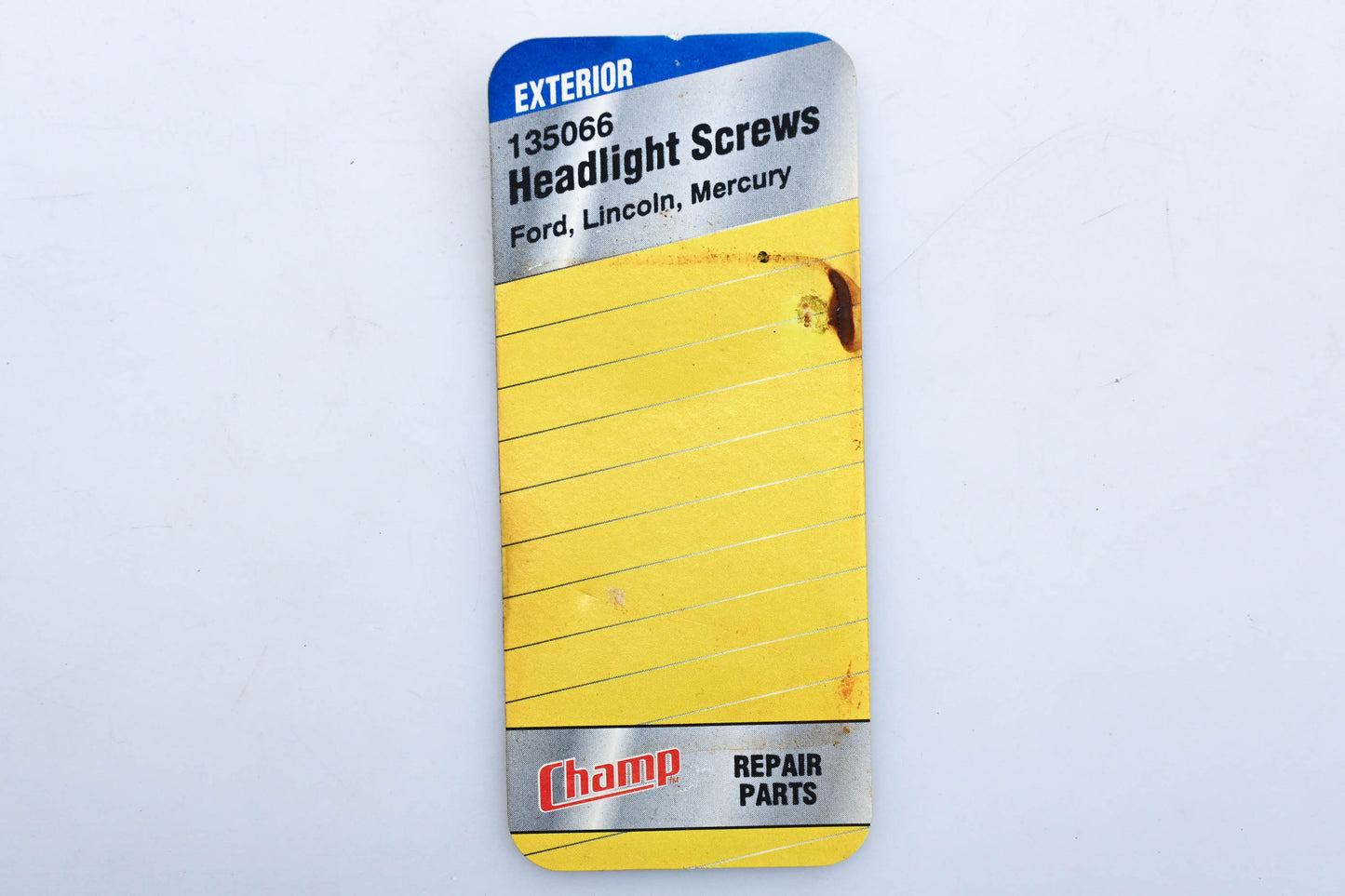 Champ 135066 Headlight Adjusting Screw Kit NOS
