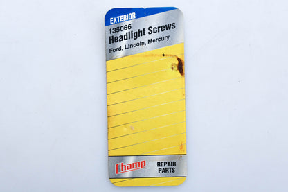 Champ 135066 Headlight Adjusting Screw Kit NOS