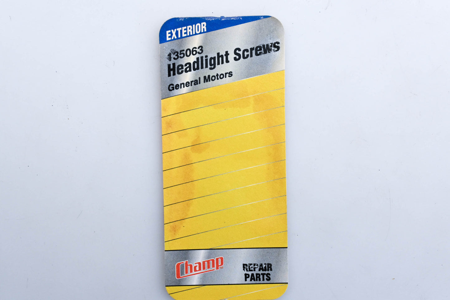 Champ 135063 Headlight Adjusting Screw Kit NOS