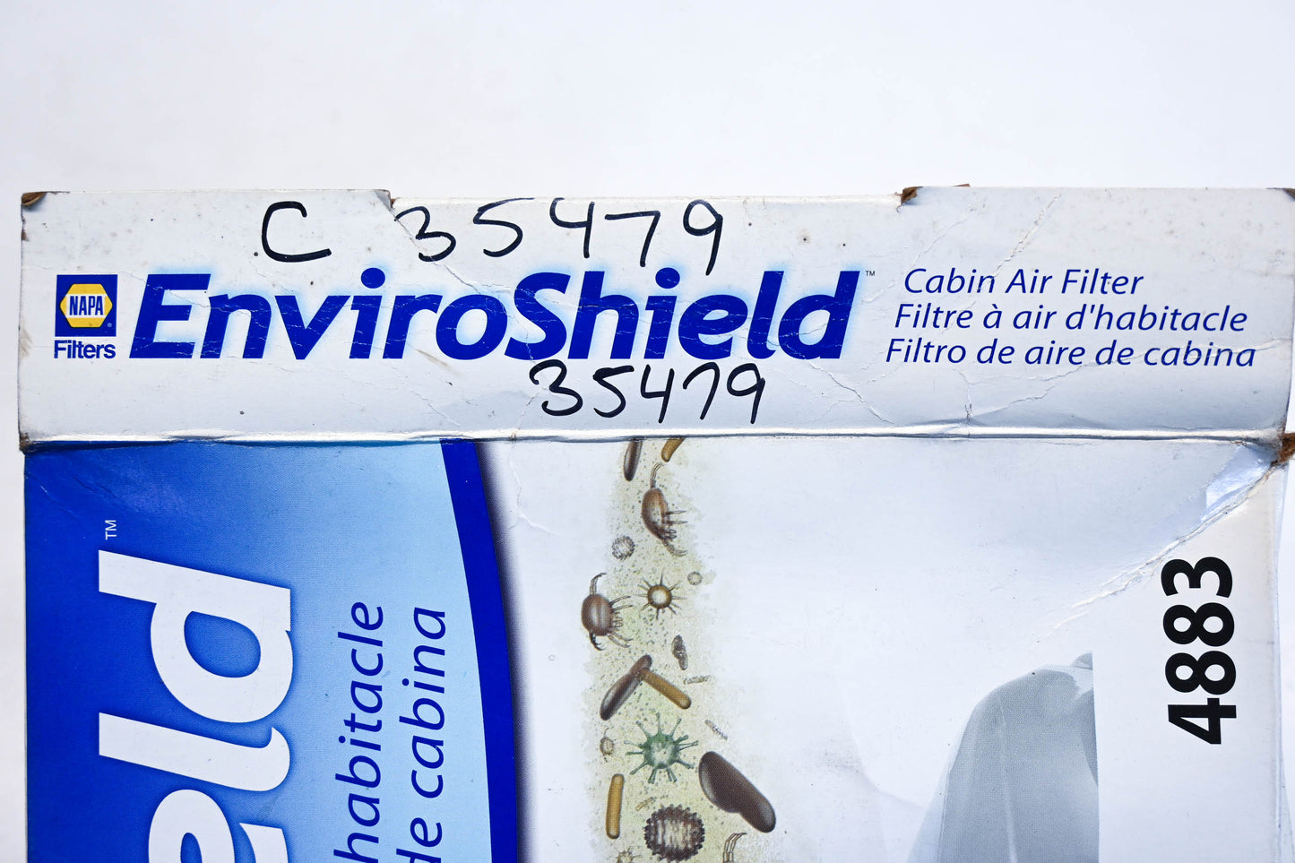 NAPA 4883, C35479, 35479 EnviroShield Cabin Air Filter NOS