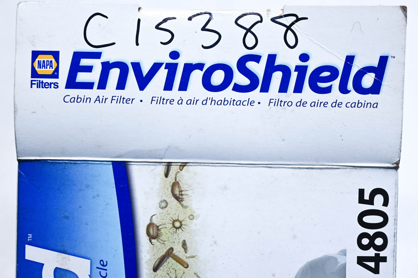 NAPA 4805, C15388, 15388 EnviroShield Cabin Air Filter Kit NOS