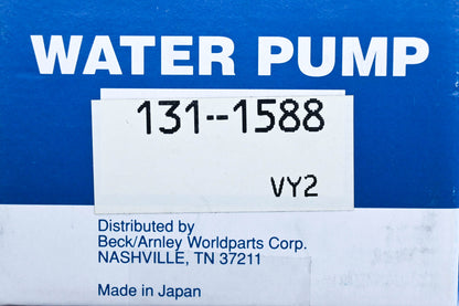 Beck/Arnley 131-1588 NPW Toyota Water Pump Kit NOS