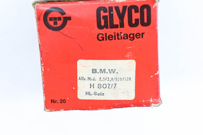 Glyco H 802/7, 014-0368 BMW Main Bearing Kit NOS