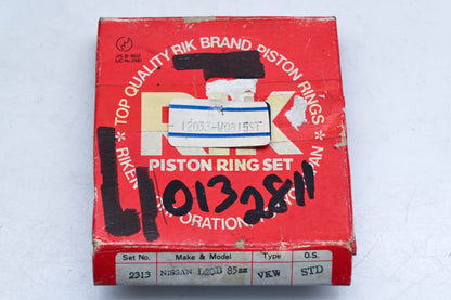Riken 12033-W0815, 013-2811, 2313 85mm Nissan L20B Piston Ring Kit NOS