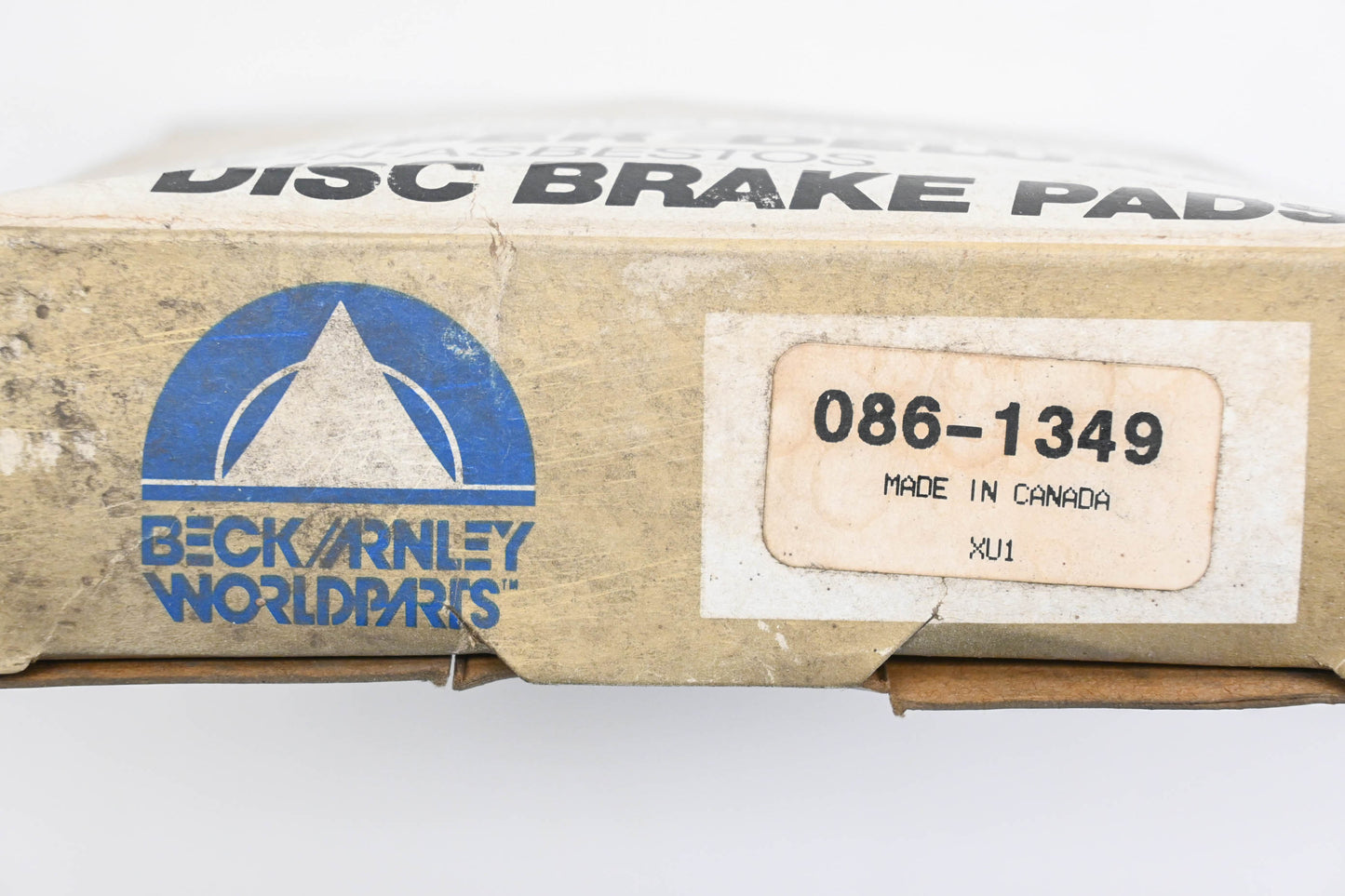 Beck/Arnley 086-1349 Super Deluxe Non-Asbestos Disc Brake Pad Kit NOS