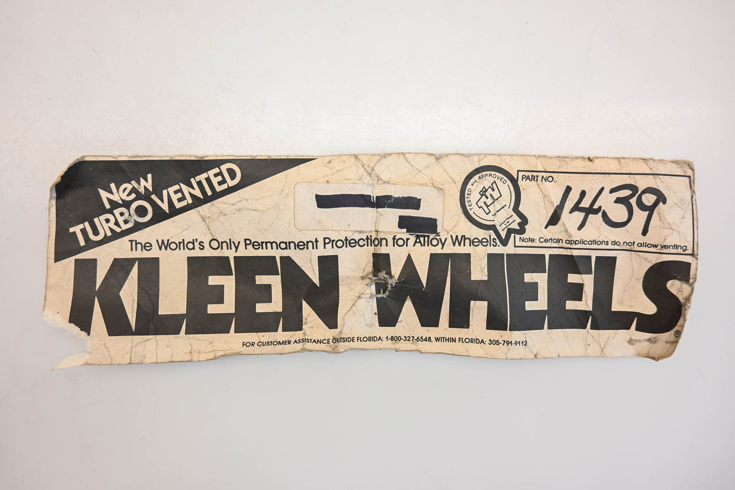 Kleen Wheels 1439 Turbo Vented Dust Shield Kit NOS