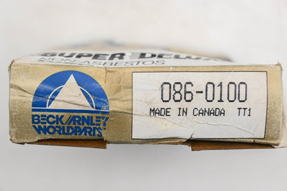 Beck/Arnley 086-0100 Super Deluxe Non-Asbestos Disc Brake Pad Kit NOS