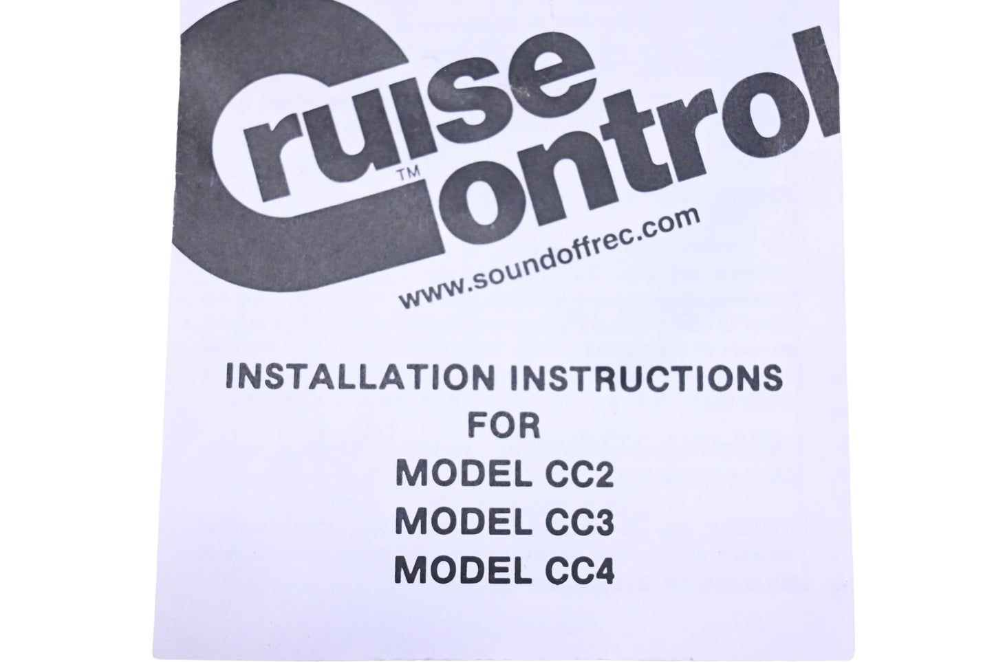 NEP MCCC30-P Cruise Control Throttle Lock Dual Cable CC3 NOS