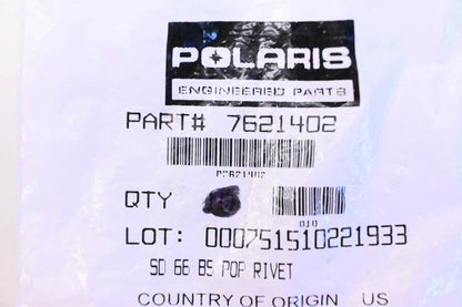 New OEM Polaris 7621402 Pop Rivets Qty 6 NOS