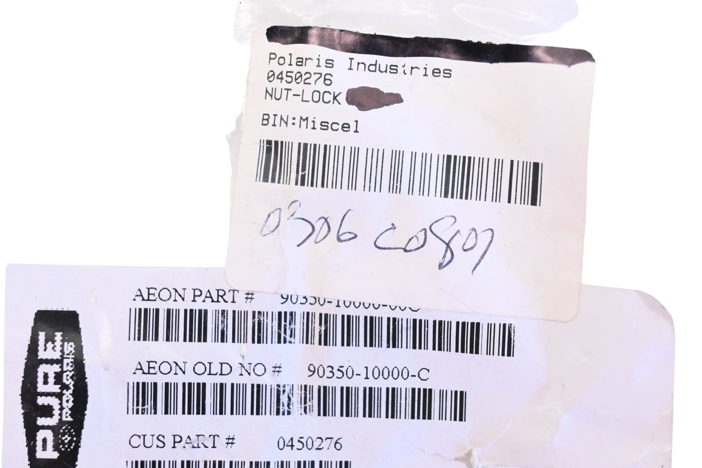New OEM Polaris 0450276 Lock Nuts Qty 2 NOS