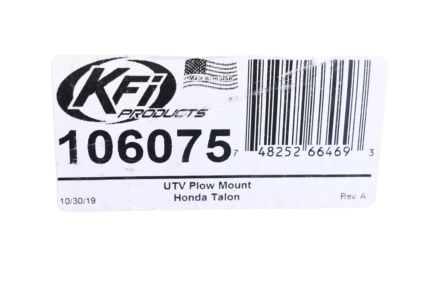 KFI 106075, 10-6075 UTV Plow Mount NOS