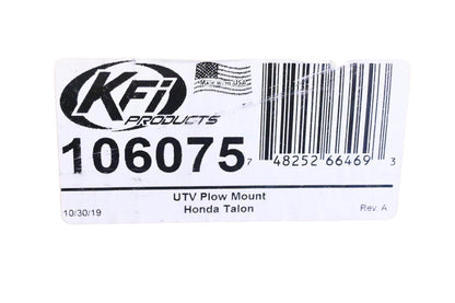 KFI 106075, 10-6075 UTV Plow Mount NOS