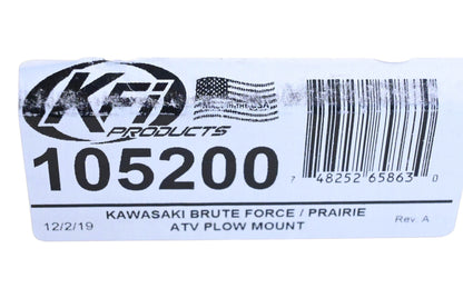 KFI 105200 Winch Plow Mount NOS