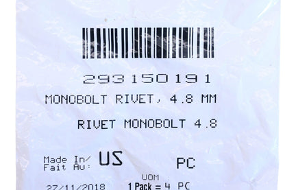 Aftermarket 293150191 Rivet NOS