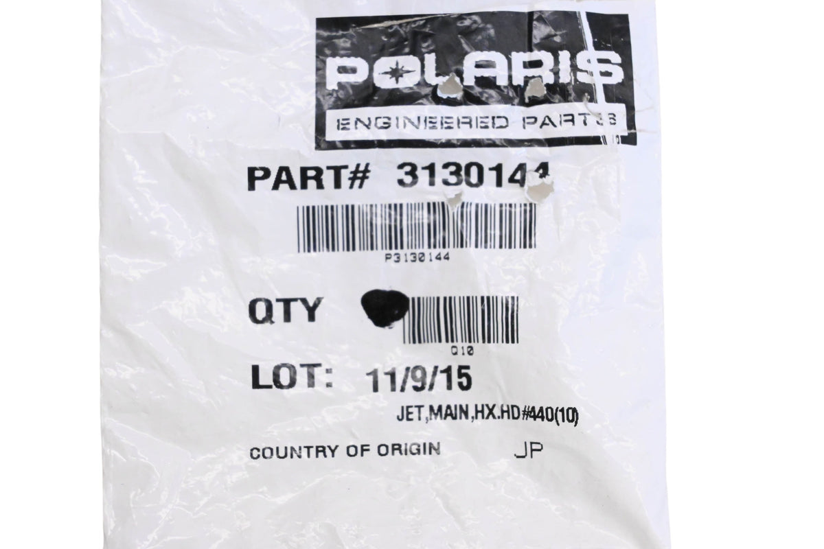 New OEM Polaris 3130144 Hex Head Main Jet NOS