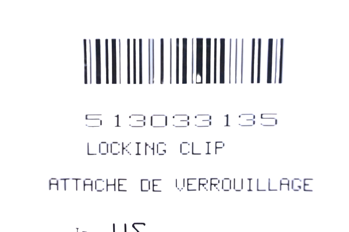 Aftermarket 513033135 Locking Clip NOS