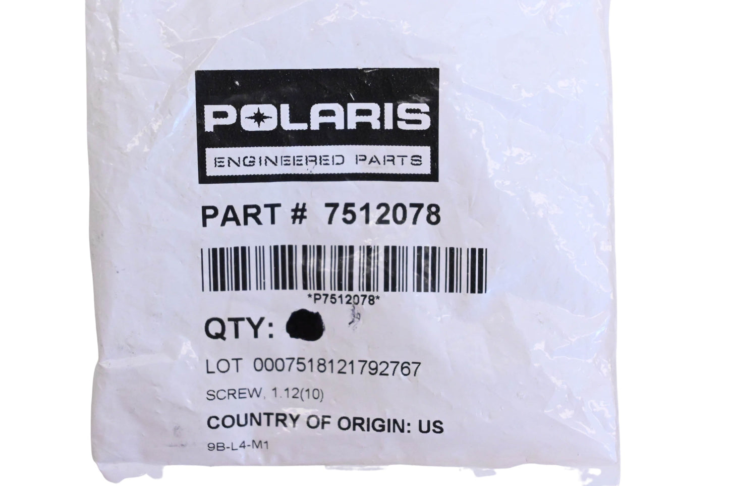 New OEM Polaris 7512078 Screws Qty 2 NOS