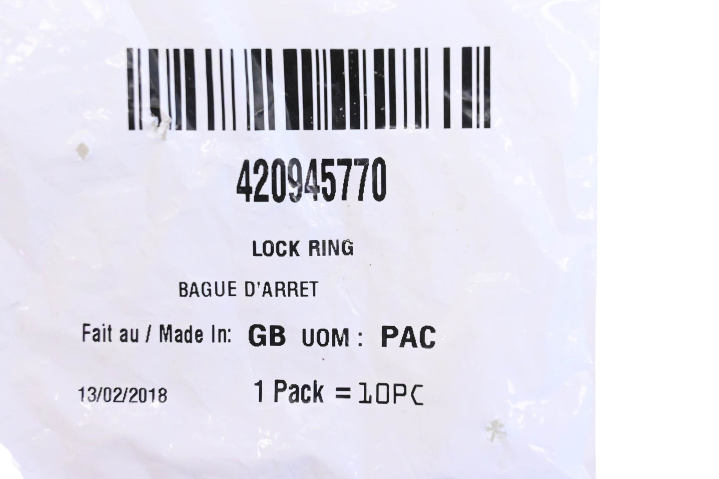 Aftermarket 420945770 Lock Rings Qty 2 NOS