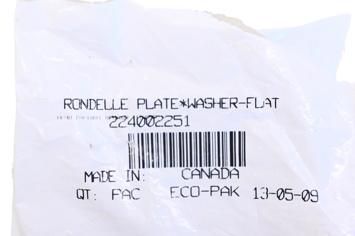 Aftermarket 224002251 Flat Washer NOS