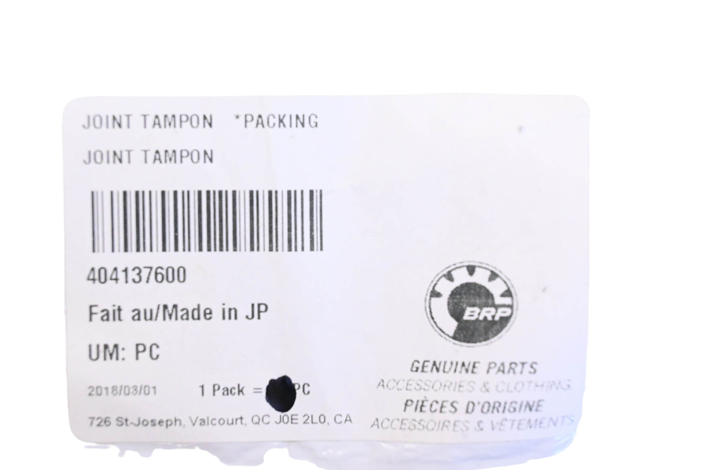 Aftermarket 404137600 Joint Tampon NOS