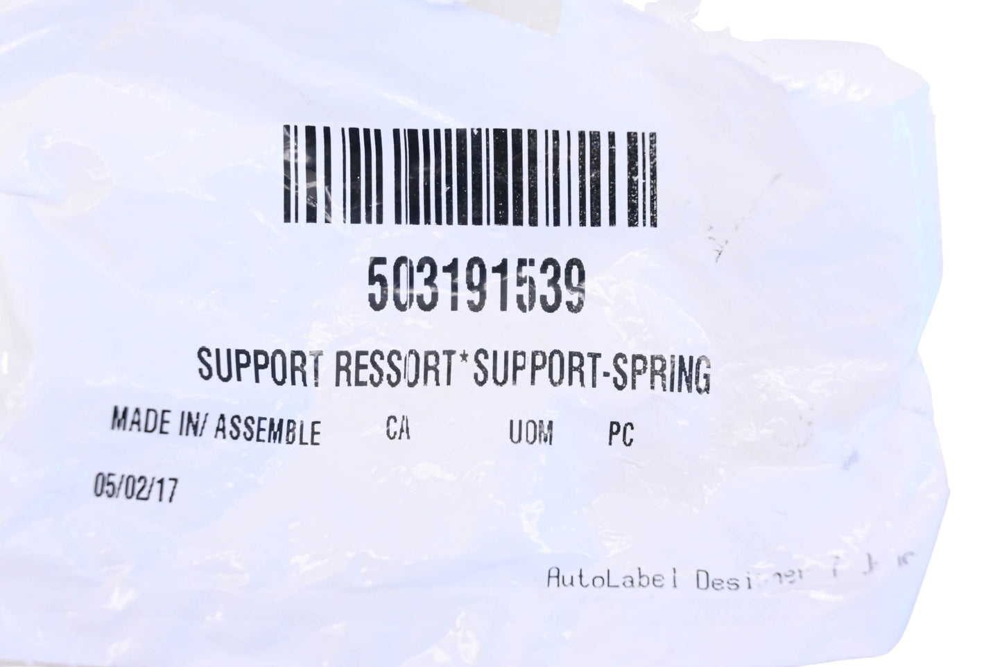 Aftermarket 503191539 Spring Support NOS
