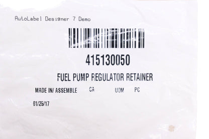 Aftermarket 415130050 Fuel Pump Regulator Retainer NOS