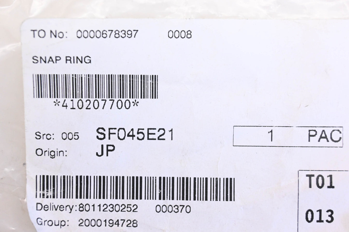 Aftermarket 410207700 Snap Rings Qty 3 NOS