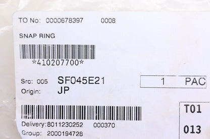 Aftermarket 410207700 Snap Rings Qty 3 NOS
